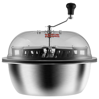 Leaf trimmer, 16-inch trimming bowl, manual flower branch trimmer, equipped with stainless steel blades for rotary trimming, transparent observation cover, foldable herb drying rack and handheld trimmer are all included.