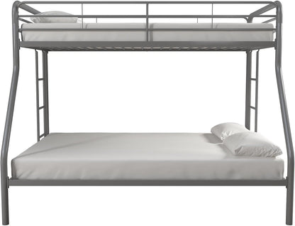 DHP Dusty Twin Over Full Metal Bunk Bed, Off White