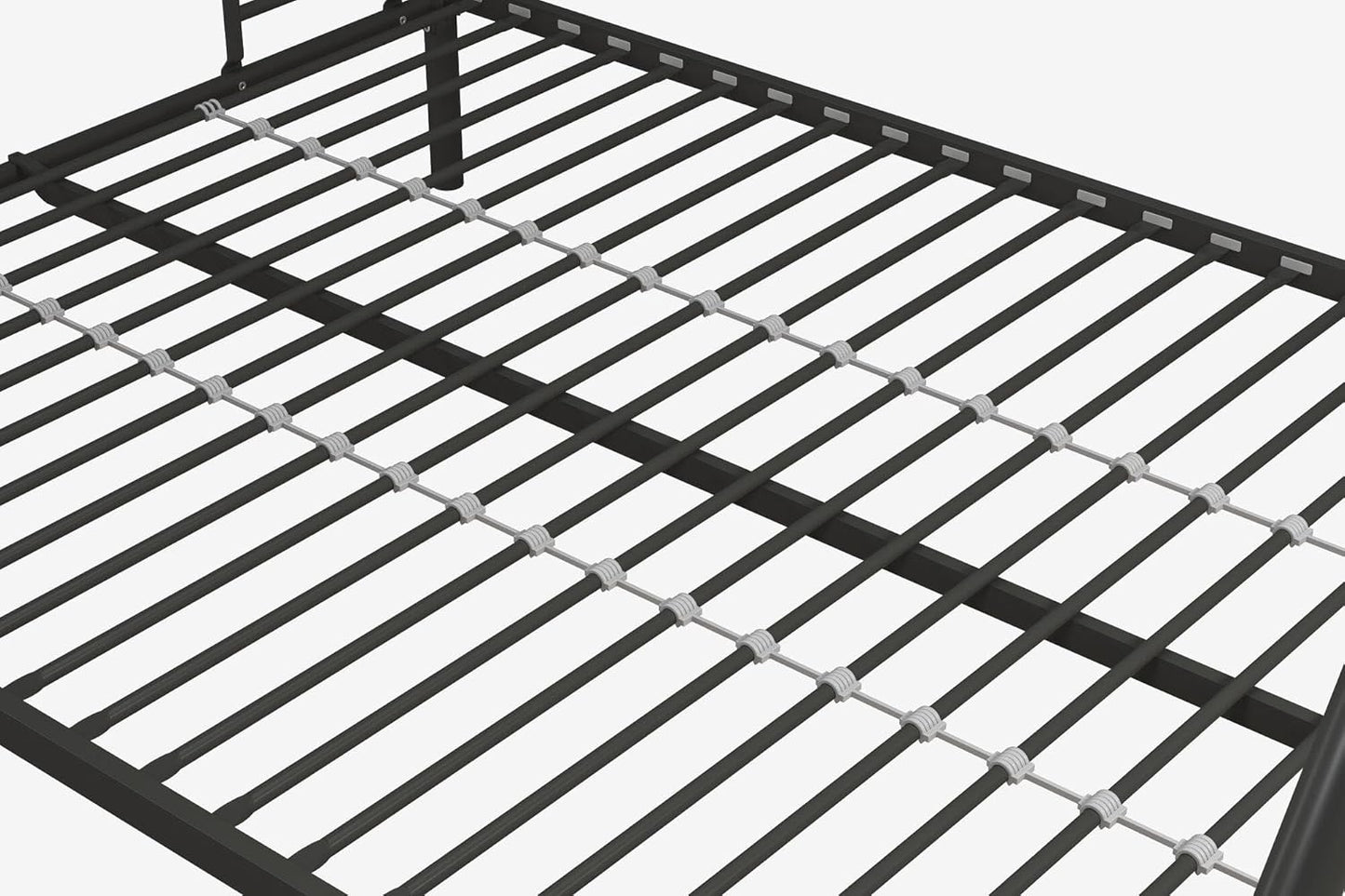 DHP Dusty Twin Over Full Metal Bunk Bed, Off White