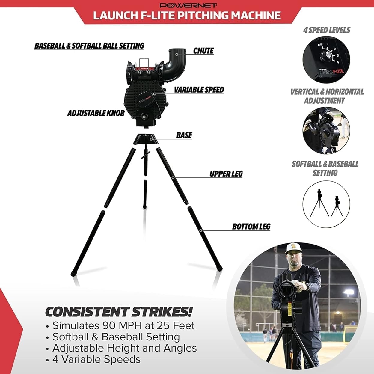 Introduce the F-lite ultra-lightweight groove practice ball, suitable for pitching machines | One dozen | Includes baseball and softball