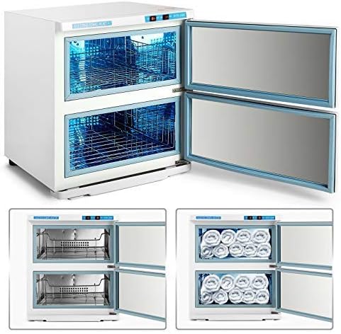 Hot Towel Warmer Cabinet Professional Towel Heater for Spa Massage Salon Home (32 Liter Capacity, White)