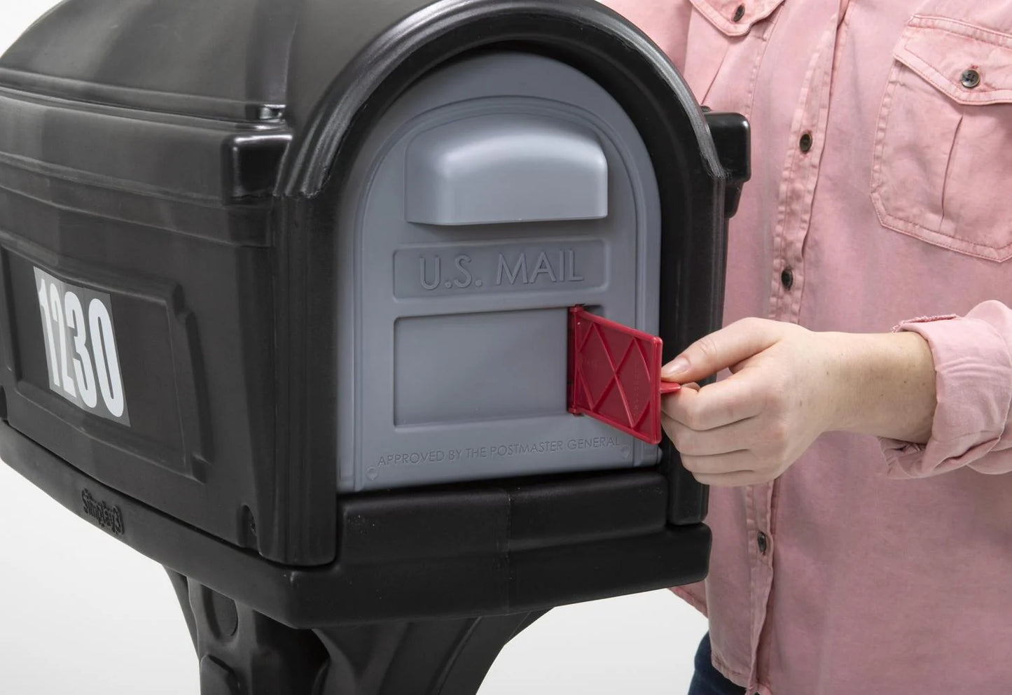 Classic Black Plastic Mailbox