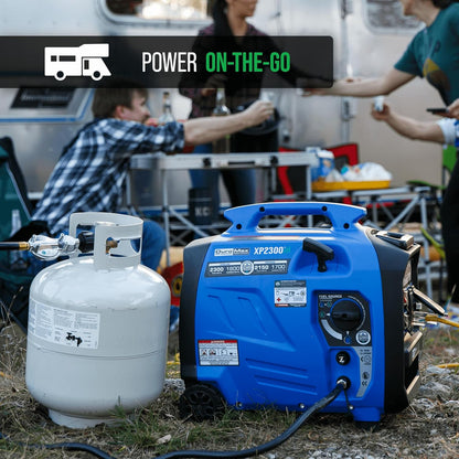 2300-watt dual-fuel portable digital inverter generator - Dual fuel (gasoline and propane), suitable for RVs and emergency use