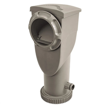 Gallons Per Hour 2 in 1 Filter Pump and Skimmer System with Clamps and 1.5 Inch Hose Fitting for Above Ground Swimming Pools