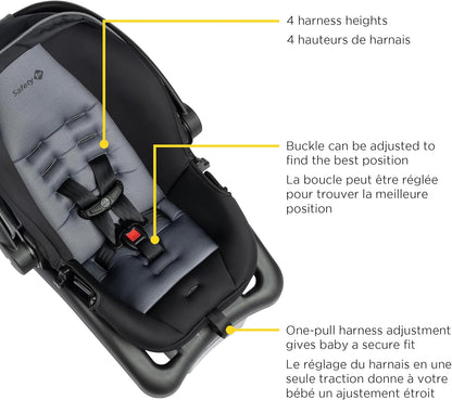 Infant Car Seat, 4 Positions, Black