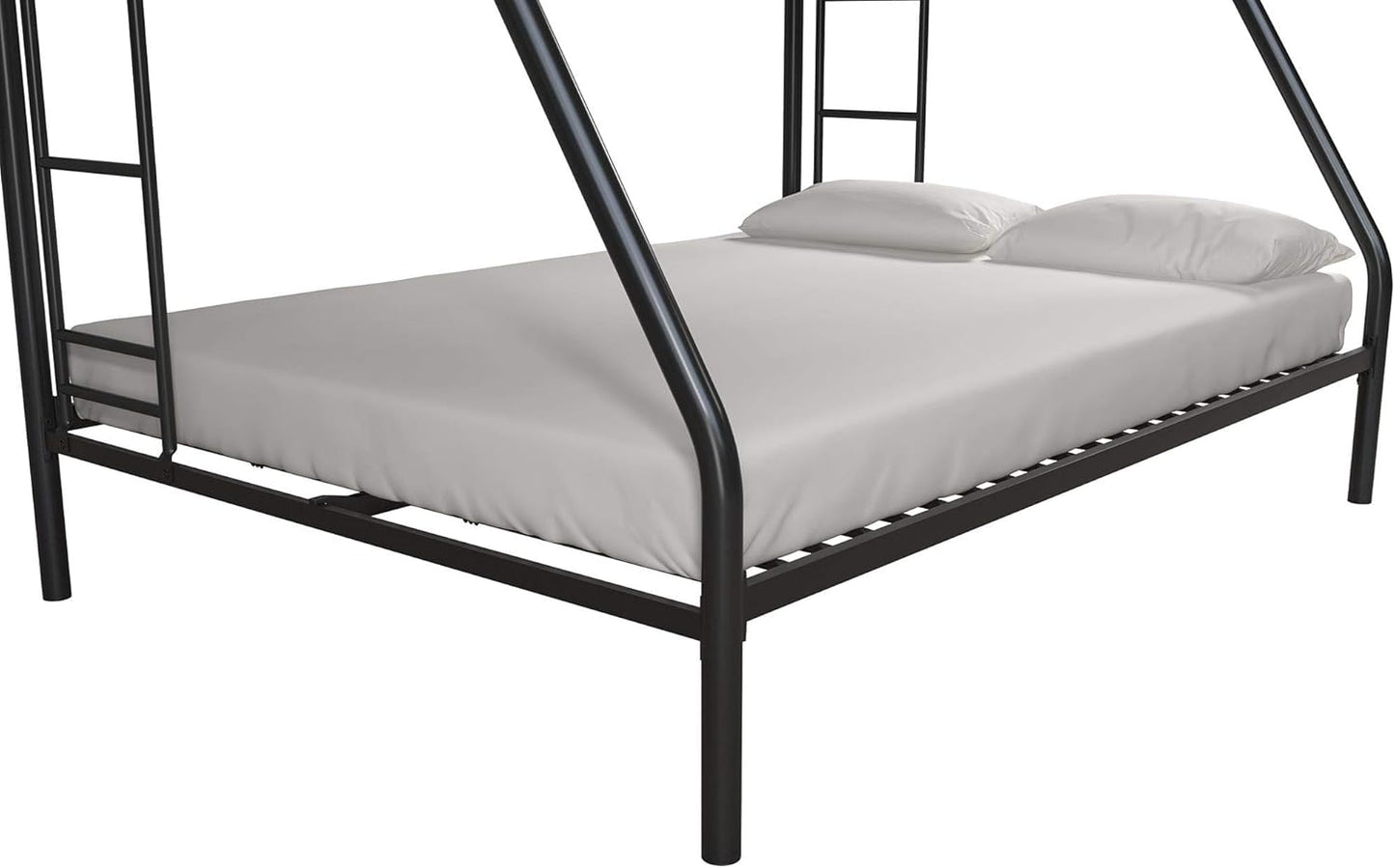 DHP Dusty Twin Over Full Metal Bunk Bed, Off White